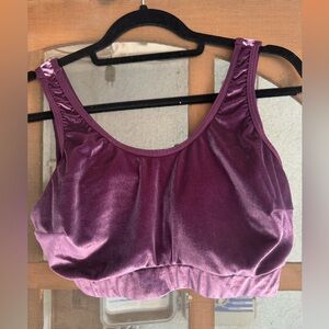 Torrid velvet bralette